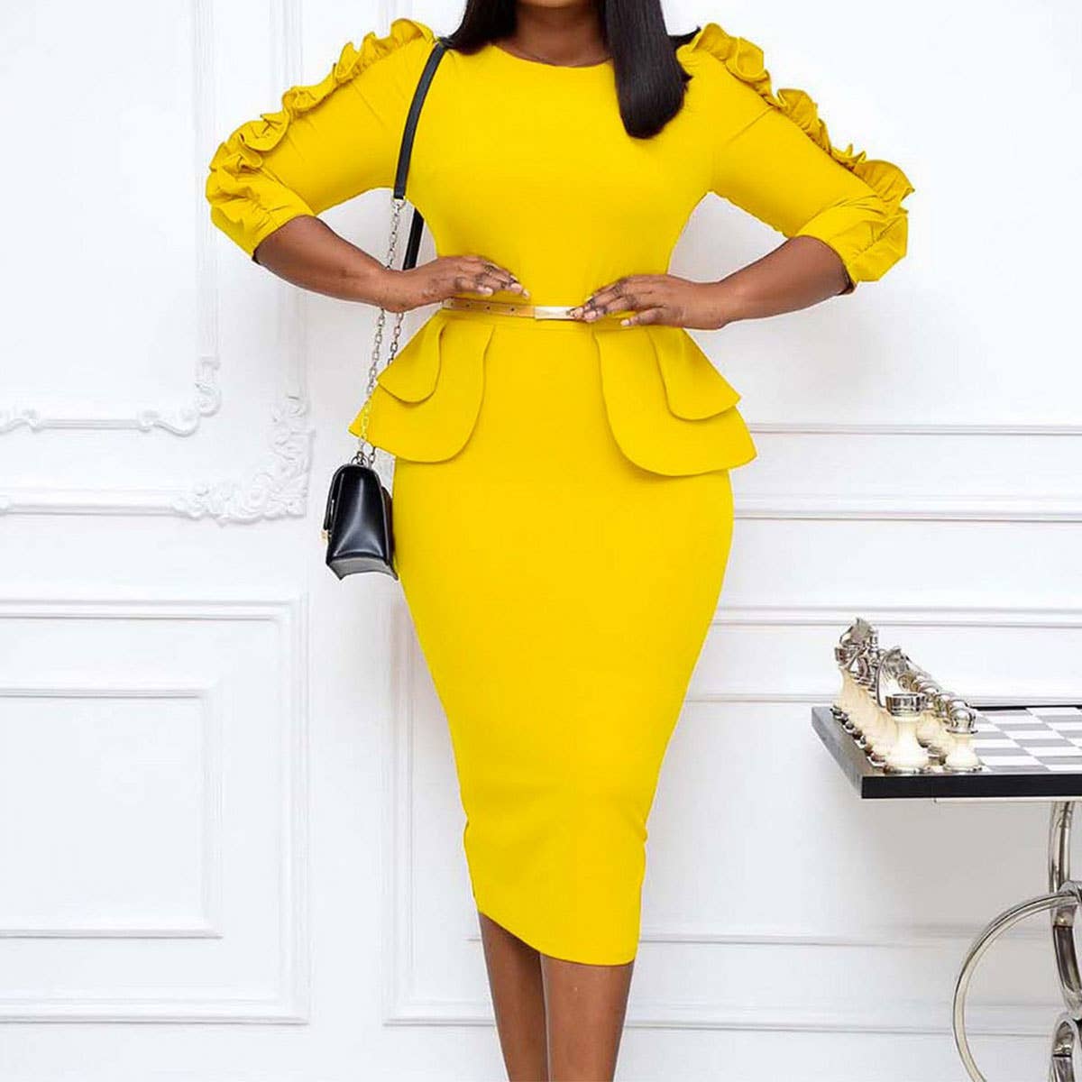 PROFESSIONAL OFFICE TEMPERAMENT COMMUTER DRESS_CWDMD3674