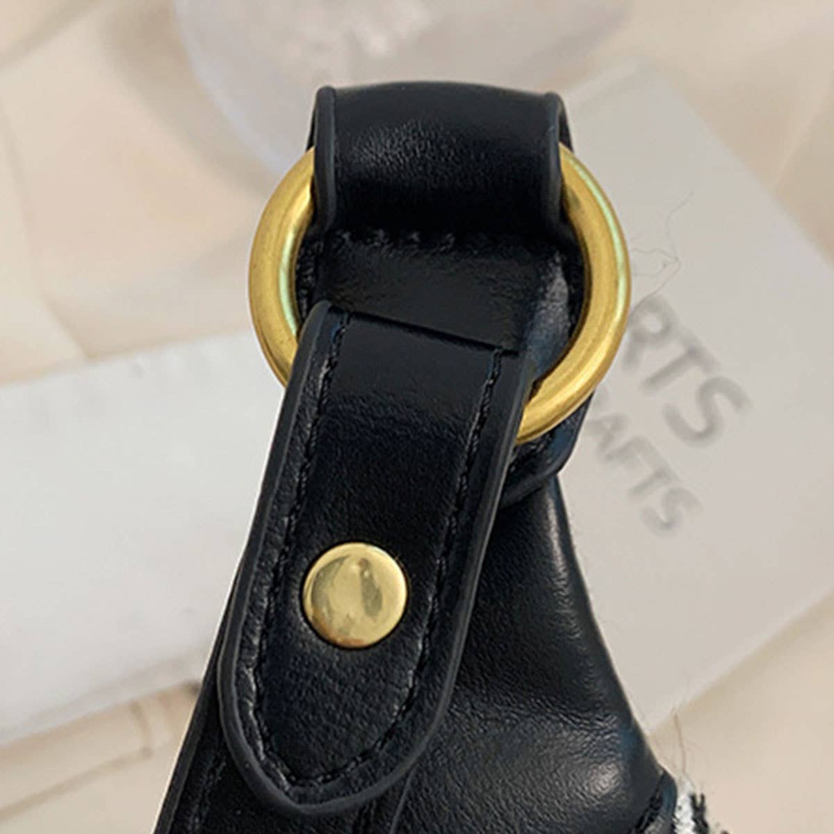 HOUNDSTOOTH FANNY BELT BAG,CROSSBODY BAG_CWAB0915