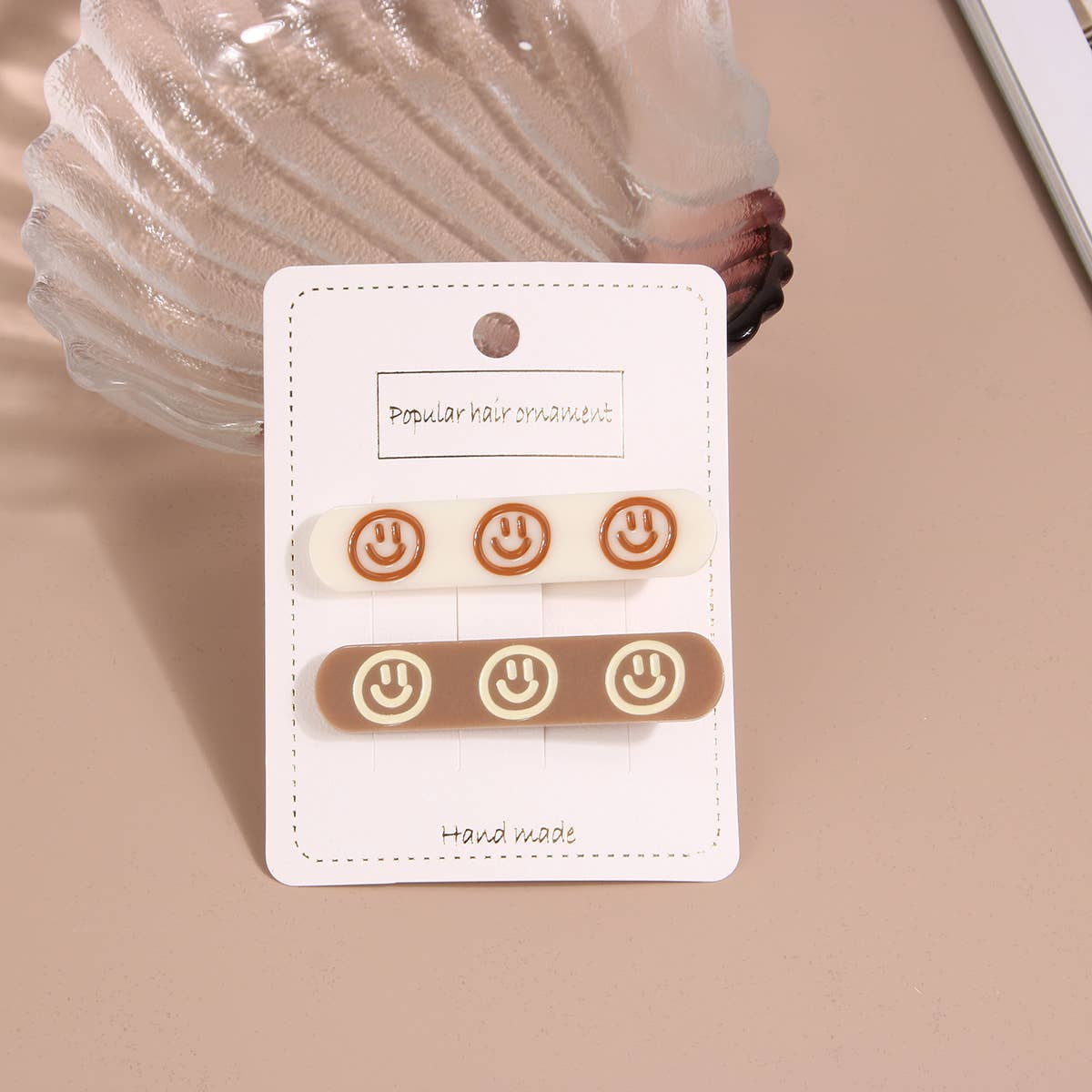 Acrylic edge clip simple geometric hair accessories