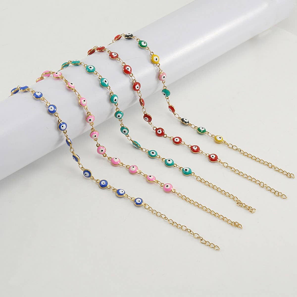 CWAJE1958_Fashion Titanium Steel Round Eye Bracelet