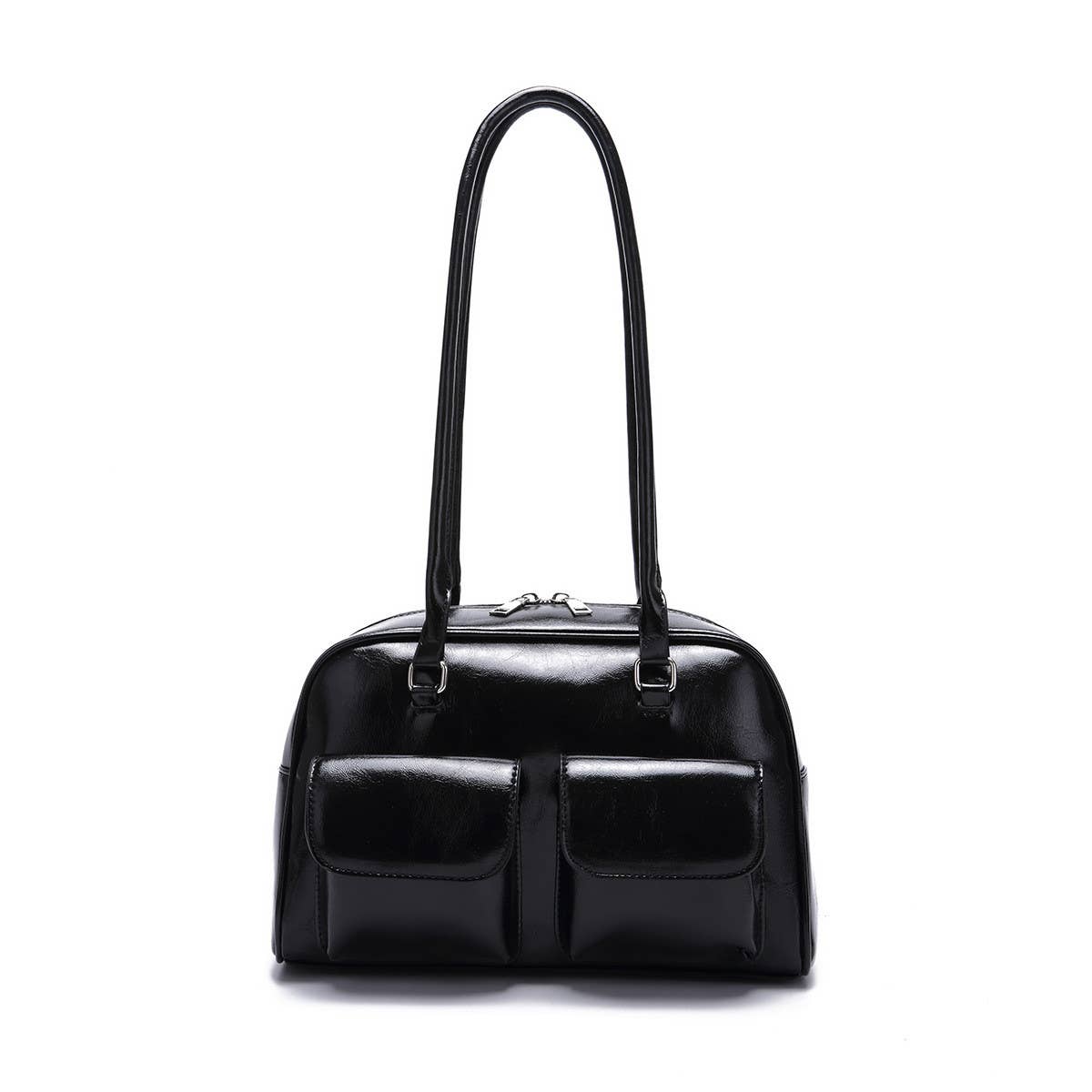 SOLID COLOR VINTAGE SHOULDER HANDBAG_CWAB2599