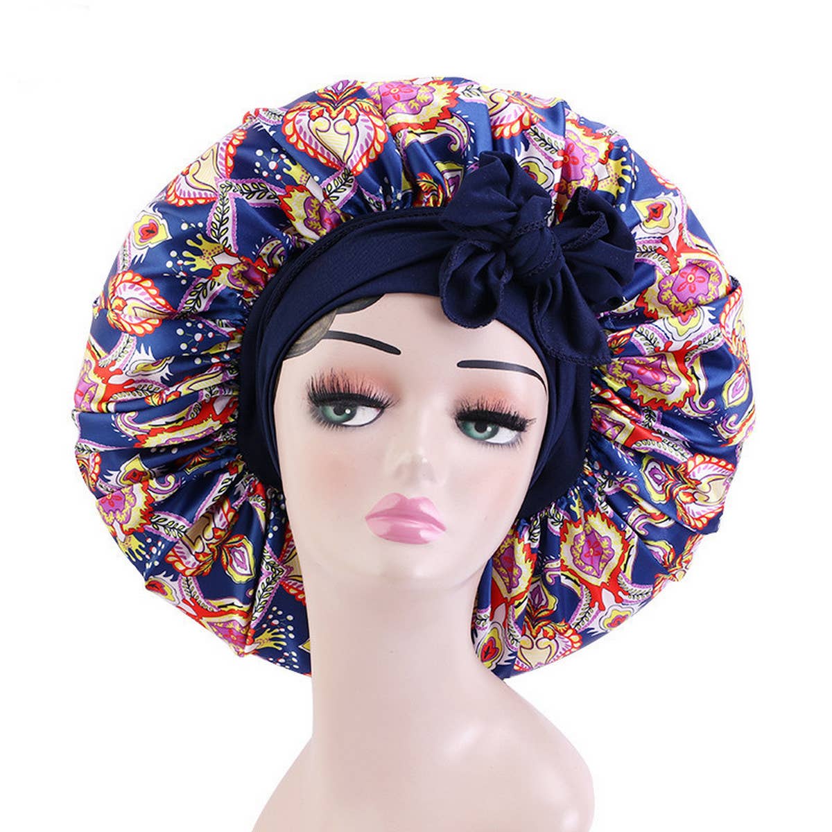 PRINTED STRETCHY RIBBON NIGHTCAP_CWAH1482
