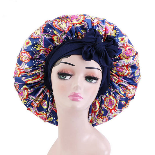 PRINTED STRETCHY RIBBON NIGHTCAP_CWAH1482