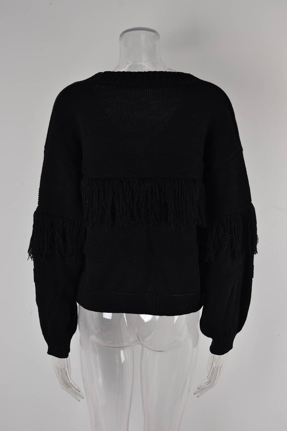 KNIT CARDIGAN FRINGE SWEATER CARDIGAN FOR WOMEN