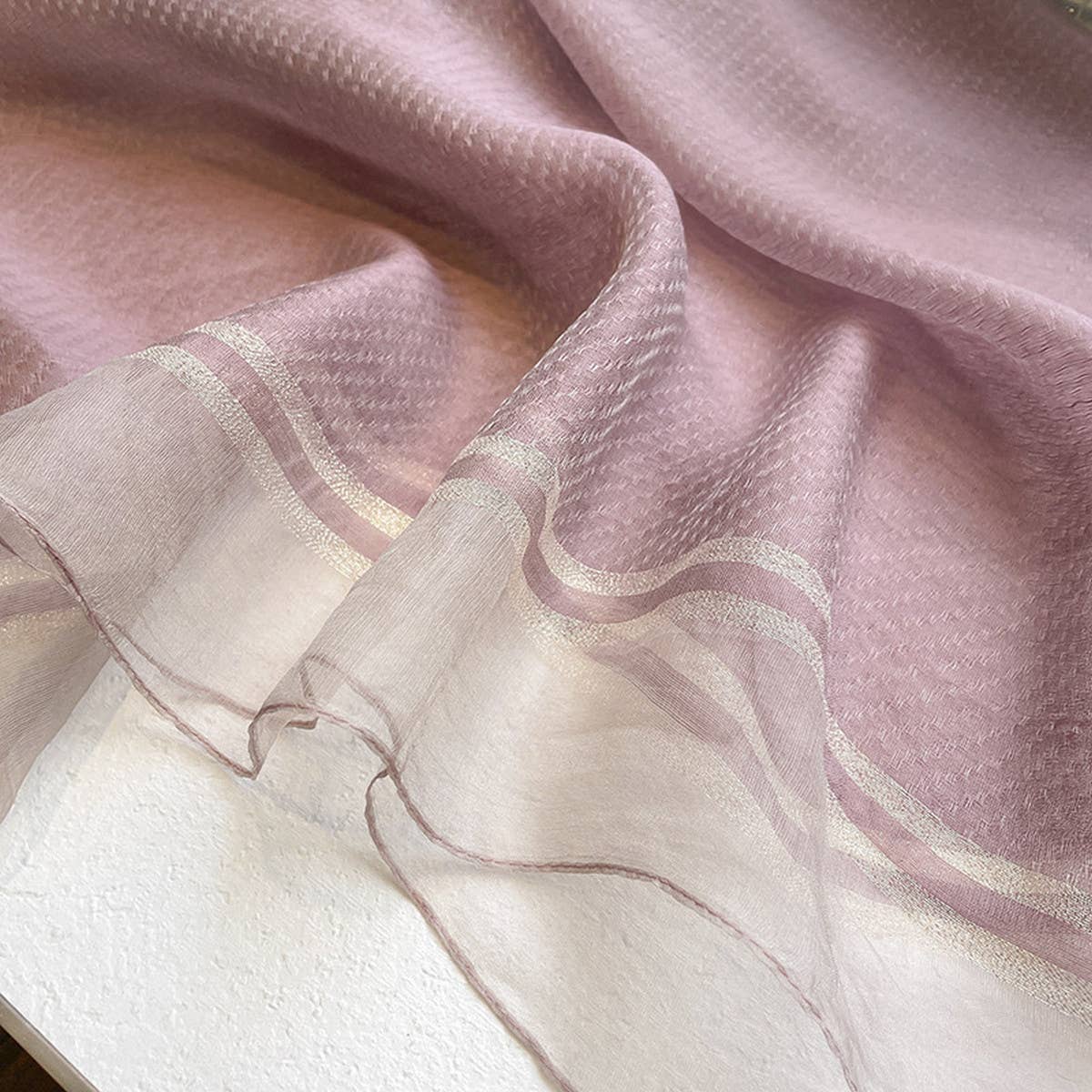 Silk Blend Scarf for Women - Lightweight