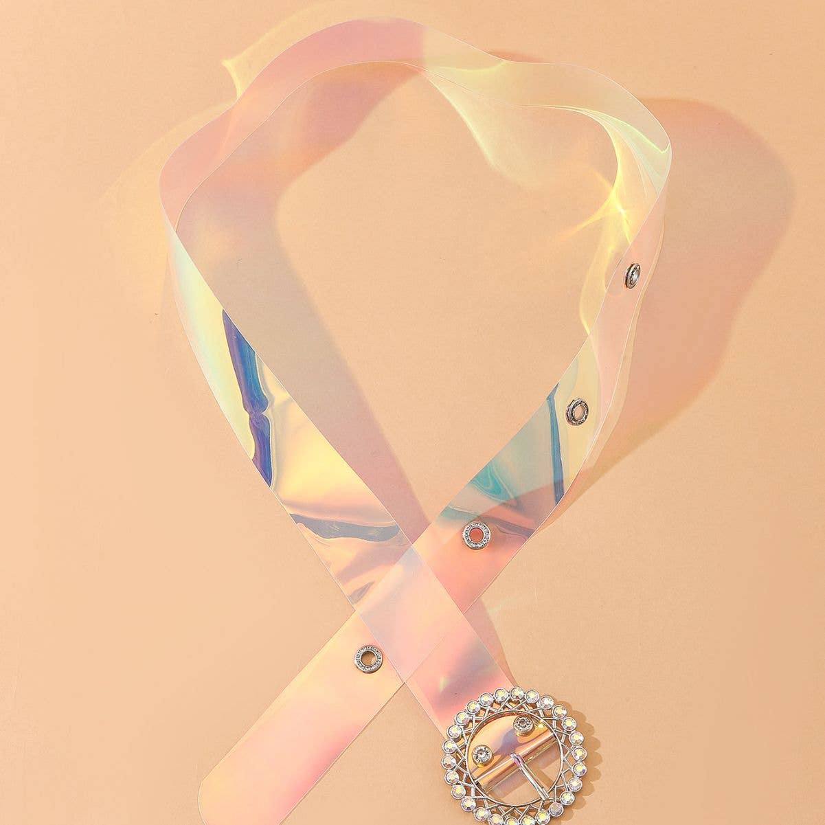 Diamond punk fashion acrylic belt