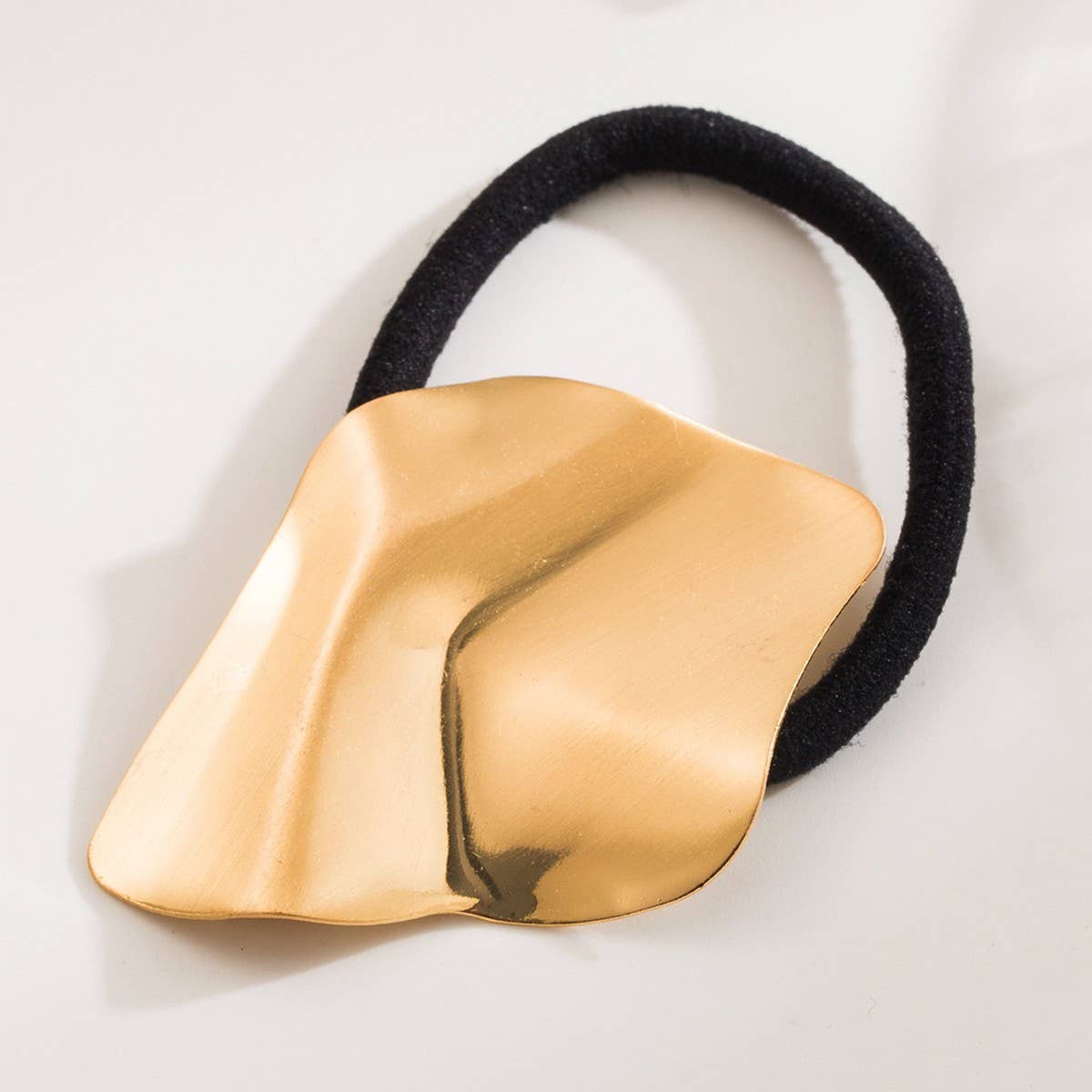 Minimalist Metallic Square Elastic Hair Tie