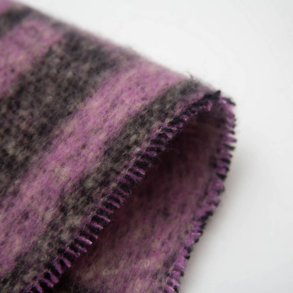 Greek Key Jacquard Scarf ? Fringe Winter Wrap