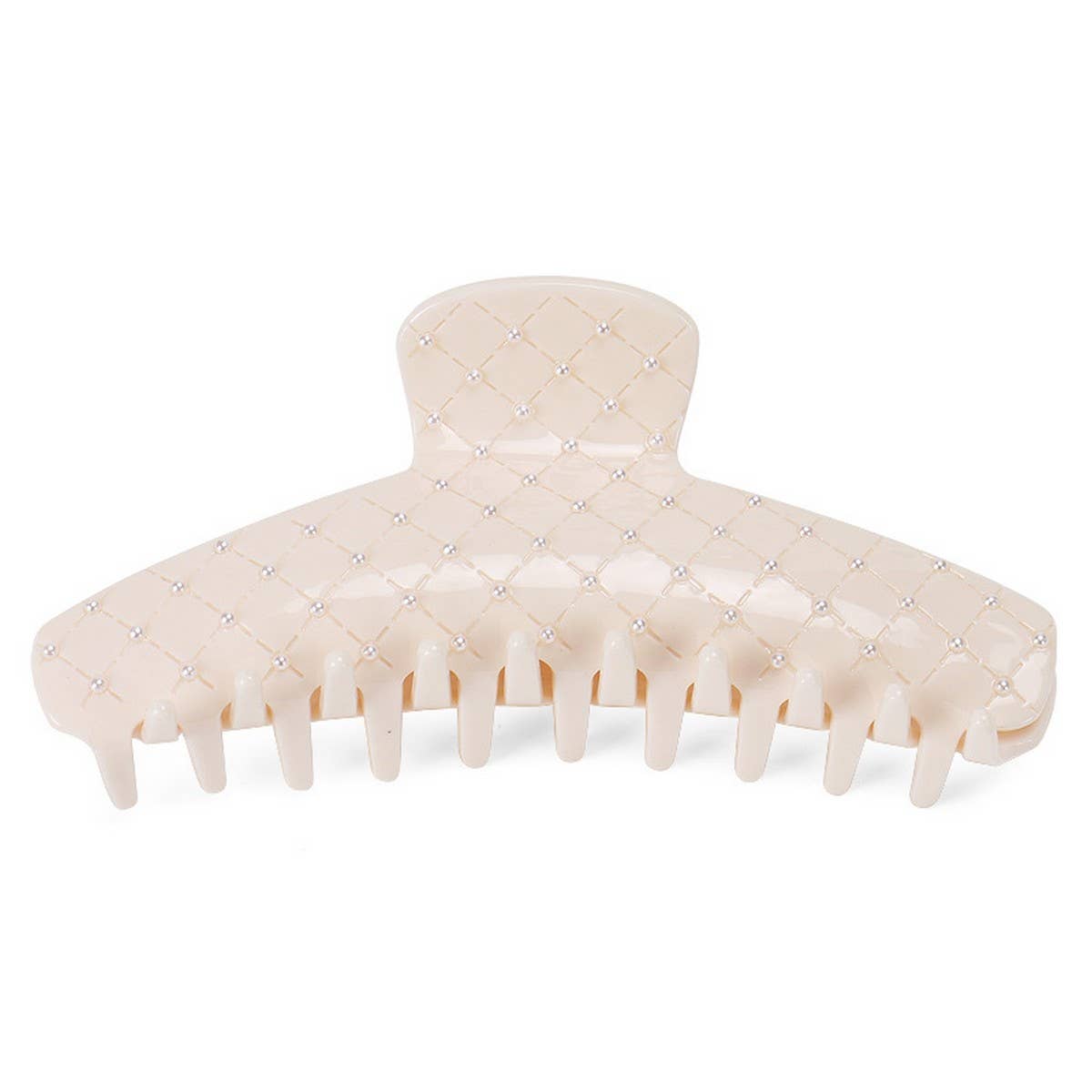 Mesh Rhinestone Hair Claw, Large Shark Clip