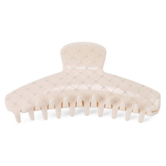 Mesh Rhinestone Hair Claw, Large Shark Clip