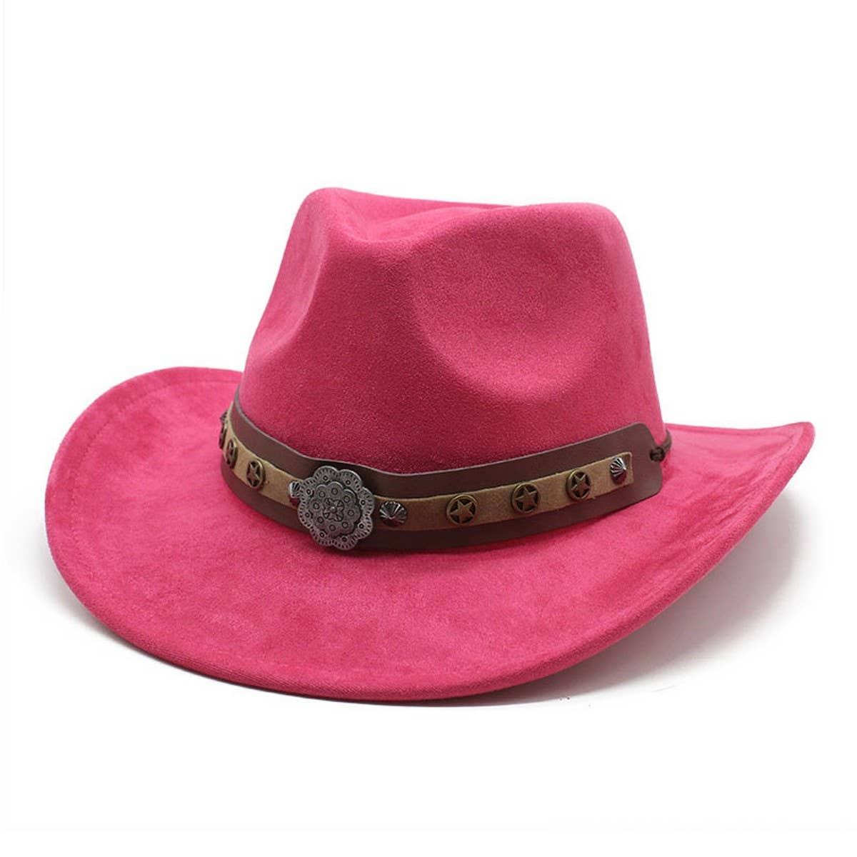 SUEDE MEN'S GENTLEMAN HAT TRAVEL ETHNIC STYLE HAT_CWAH2511