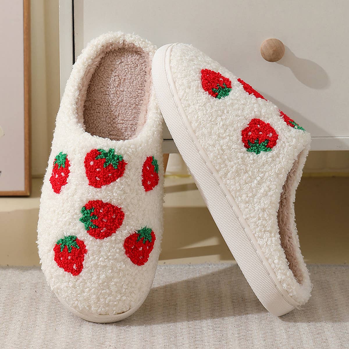 CUTE CARTOON FRUIT PREPPY SLIPPERS
