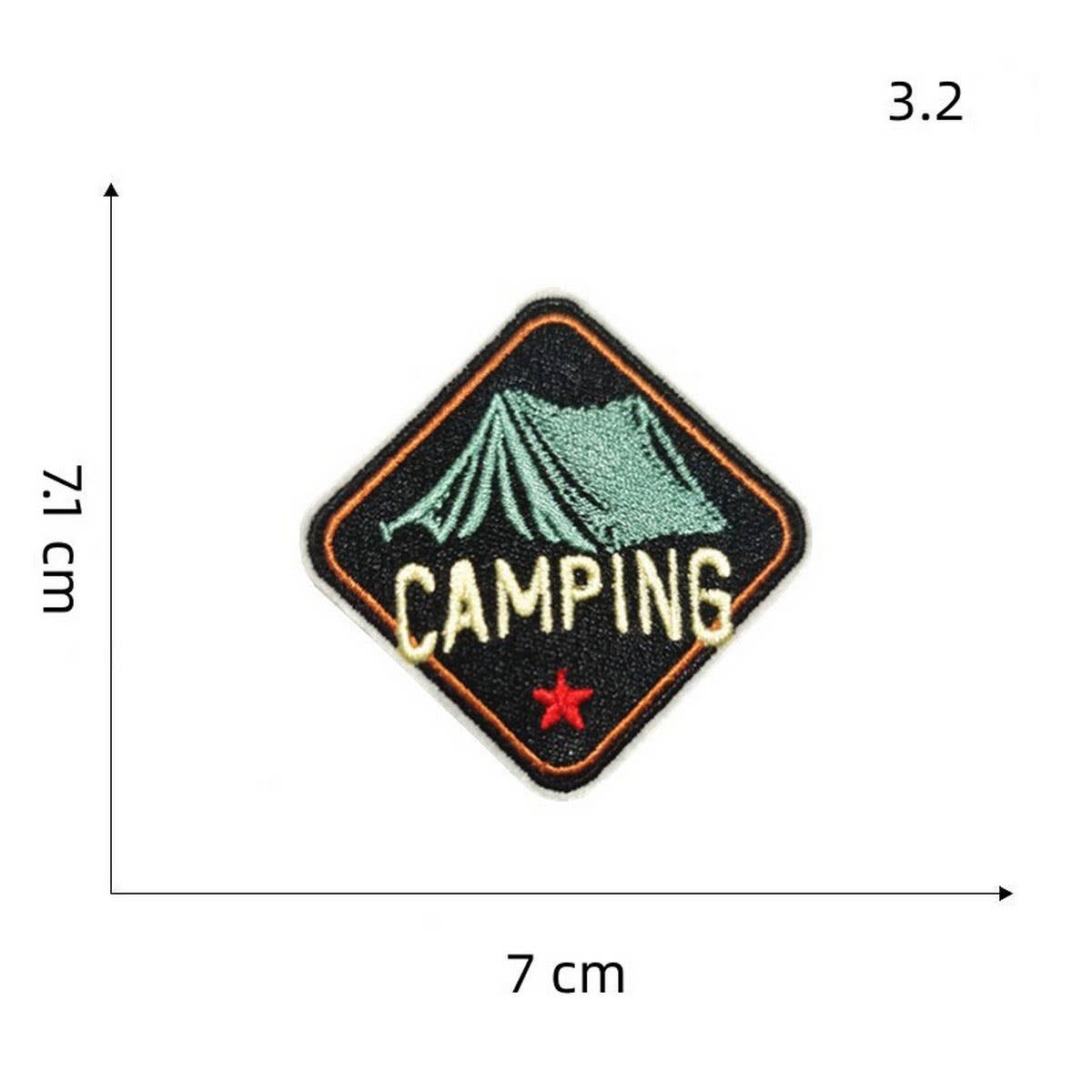 NEW OUTDOOR COLORFUL BEAR EMBROIDERED PATCH