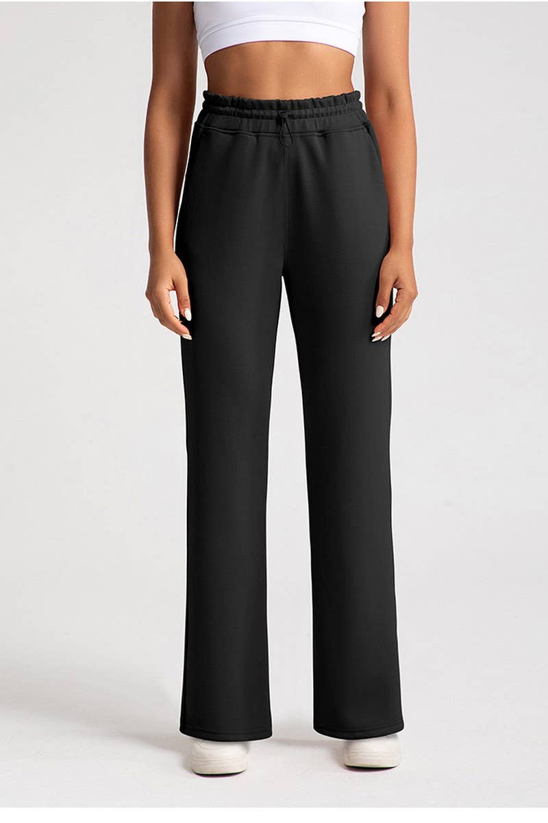 CWBLP1508_MODAL HIGH WAIST LOOSE RUNNING SPORTS PANTS