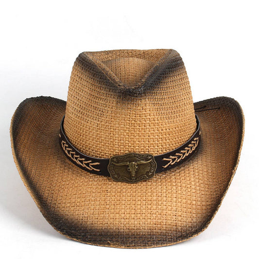 WESTERN COWBOY STRAW HAT JAZZ HAT_CWAH1198