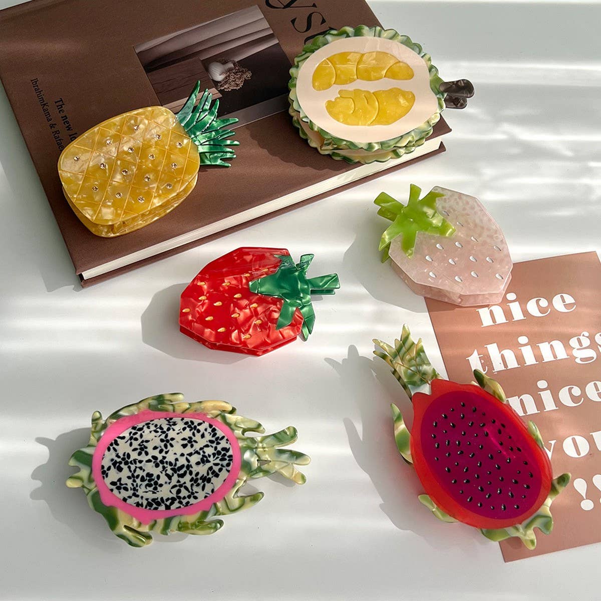 Fruit Acetate Hair Claw Clip for High Ponytail£ßCWAHA5784