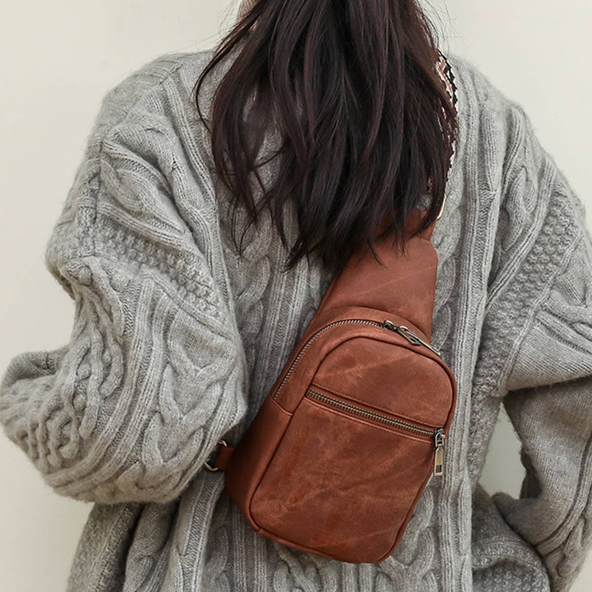 NEW CASUAL VERSATILE WAIST BAG CROSSBODY BAG_CWAB2871