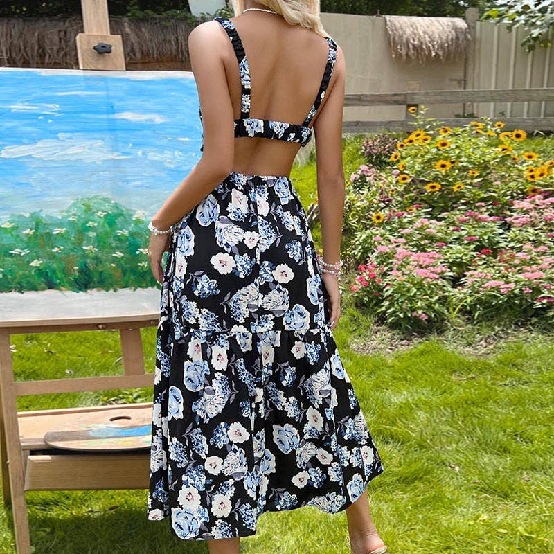 FASHION DESIGN SENSE HALTER SWEET DRESS