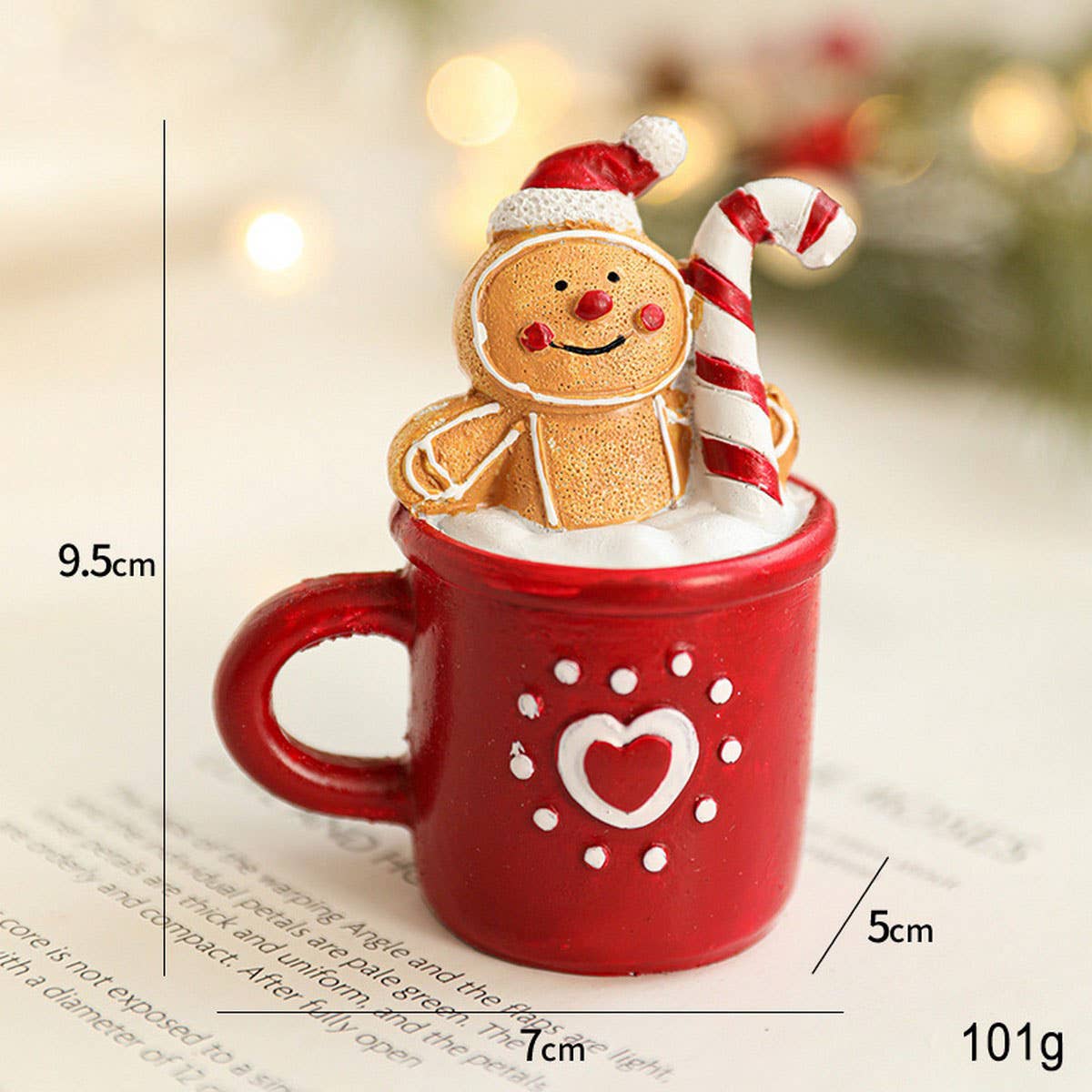 Cartoon Resin Santa Mug Christmas Table Decor_CWMM9755