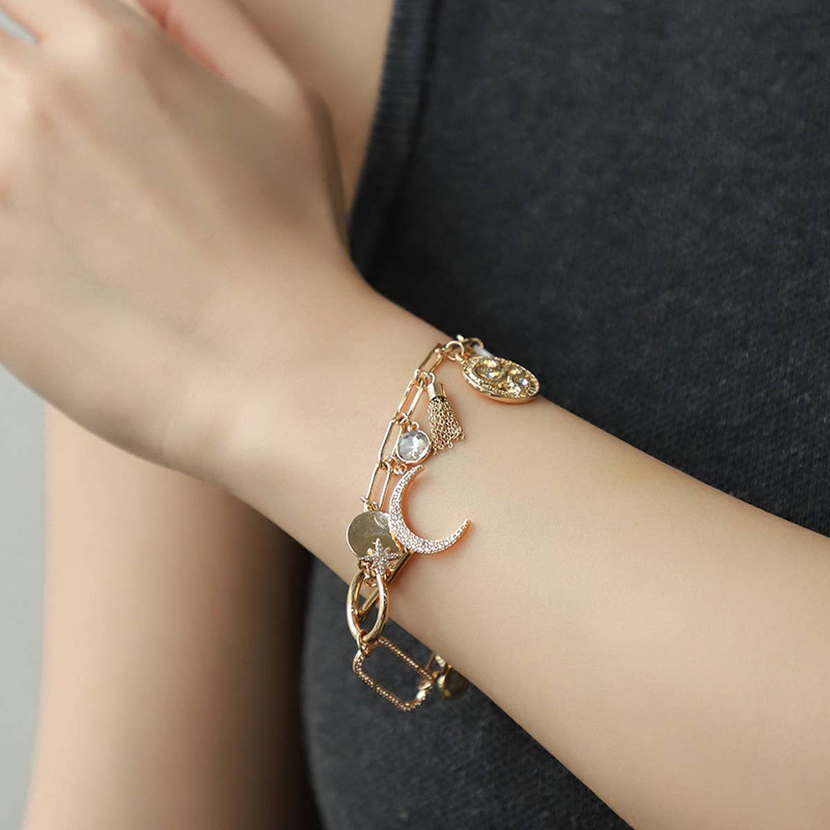 WOMEN'S STARRY SKY NECKLACE BRACELET EARRINGS SET