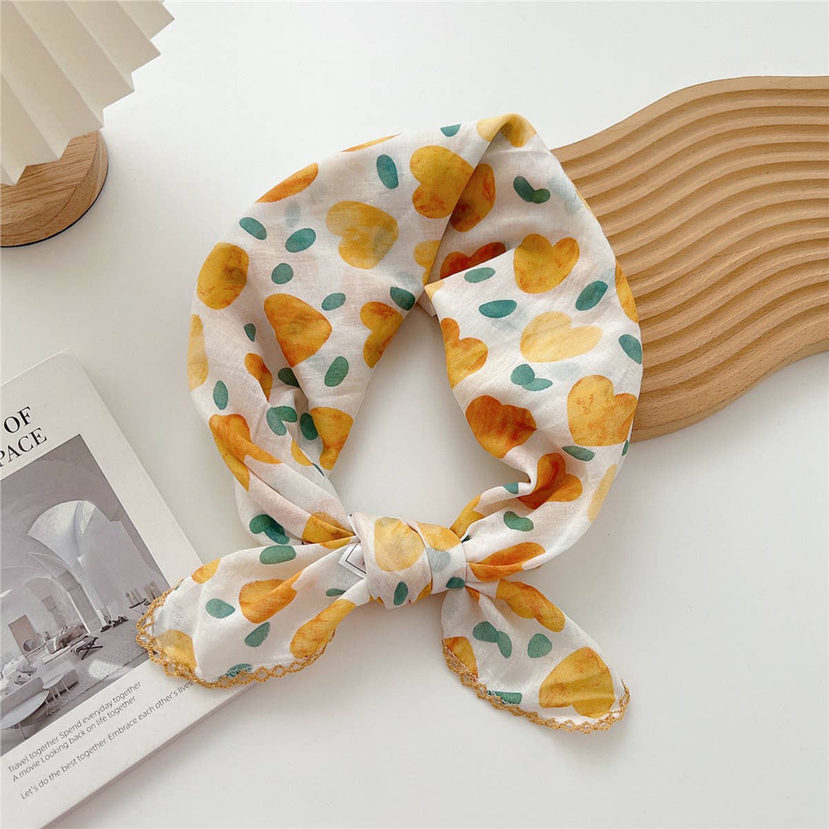 Cotton Linen Square Scarf for Women¡¯s Neck Wrap