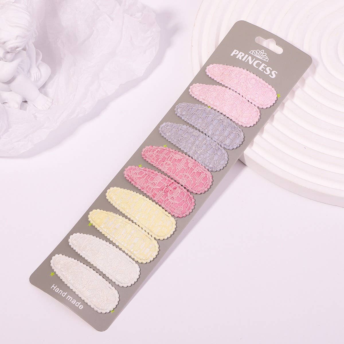 Floral Embroidered BB Clip Set ? Fresh & Cute