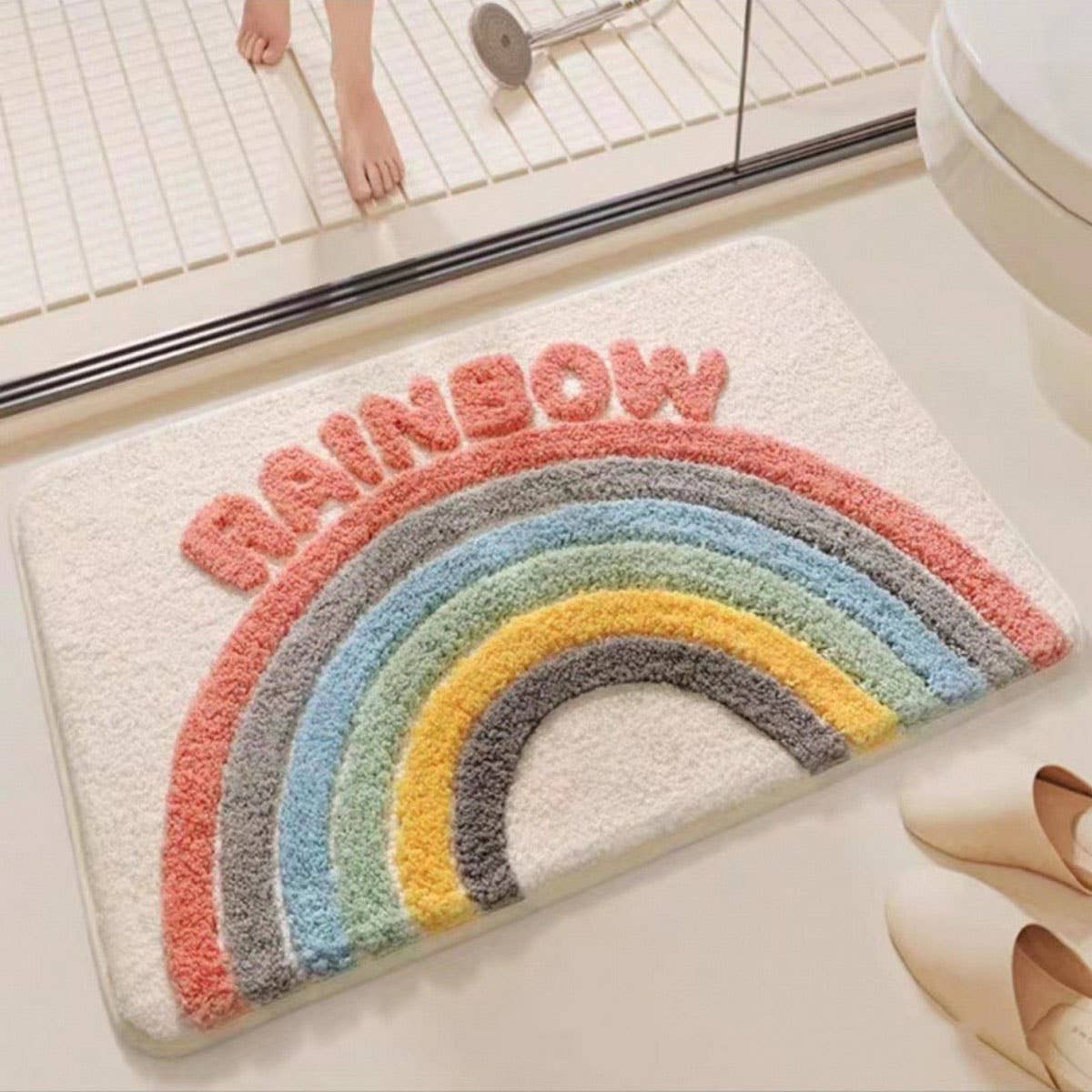 Cute Fleece Rug, Non-Slip Mat for Bedroom & Bath