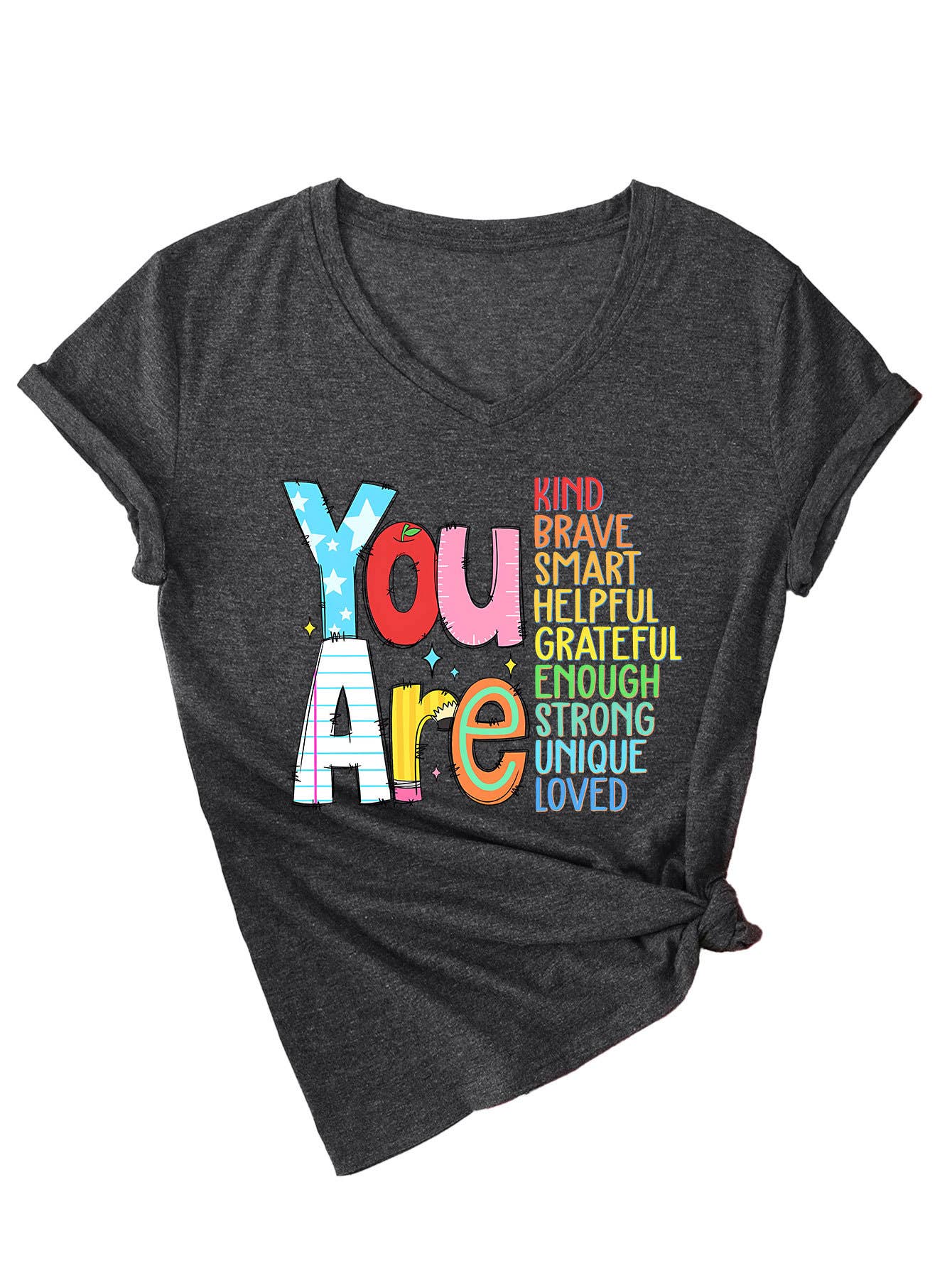Short-sleeved you are kind brave smart T-shirt