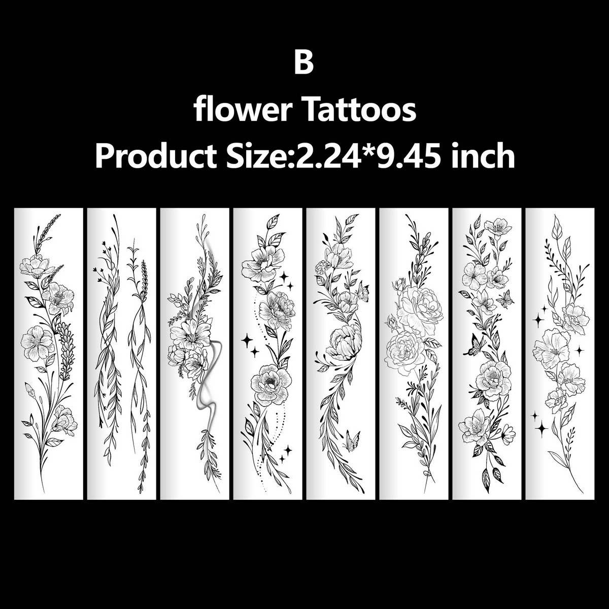 Sexy Floral Sleeve Tattoos ? Bikini & Chest Art