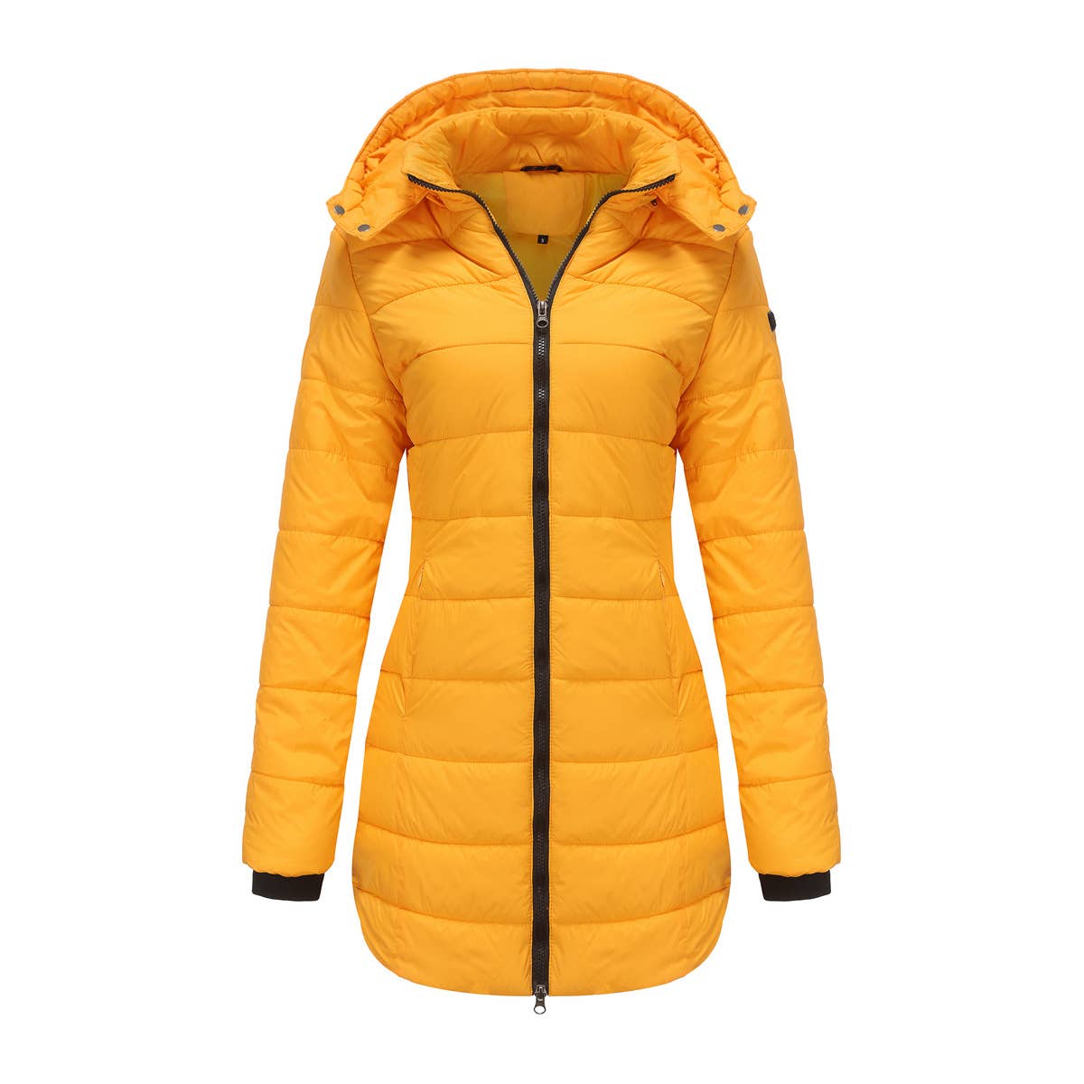 Waterproof cotton-padded jacket with removable cap