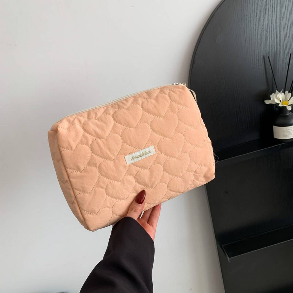 NEW LOVE COTTON CLOTH LARGE CAPACITY COSMETIC BAG_CWAB4427