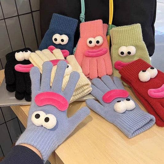 CARTOON KNITTED COLD-PROOF TOUCH-SCREEN GLOVES_CWAG0179