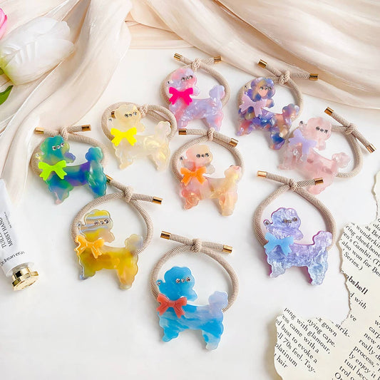 NEW PUPPY HIGH ELASTIC PONYTAIL HAIR TIE_CWAHA1094