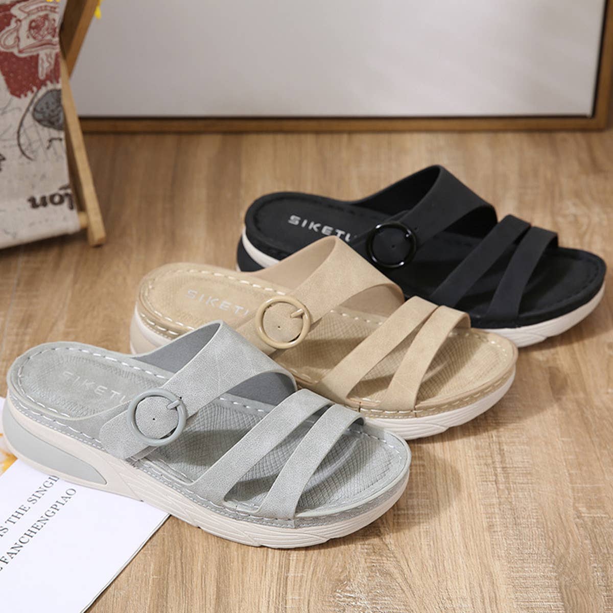 LEISURE SPORTS COMFORTABLE THICK SOLE SANDALS
