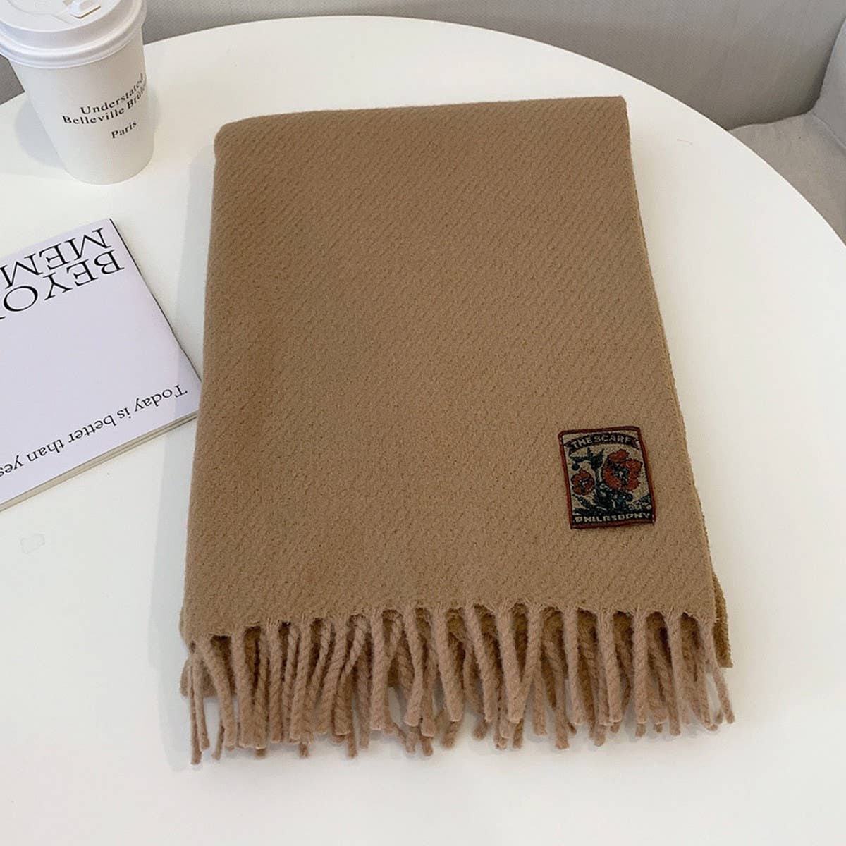 Winter Solid Acrylic Blend Scarf ? Neckwarmer