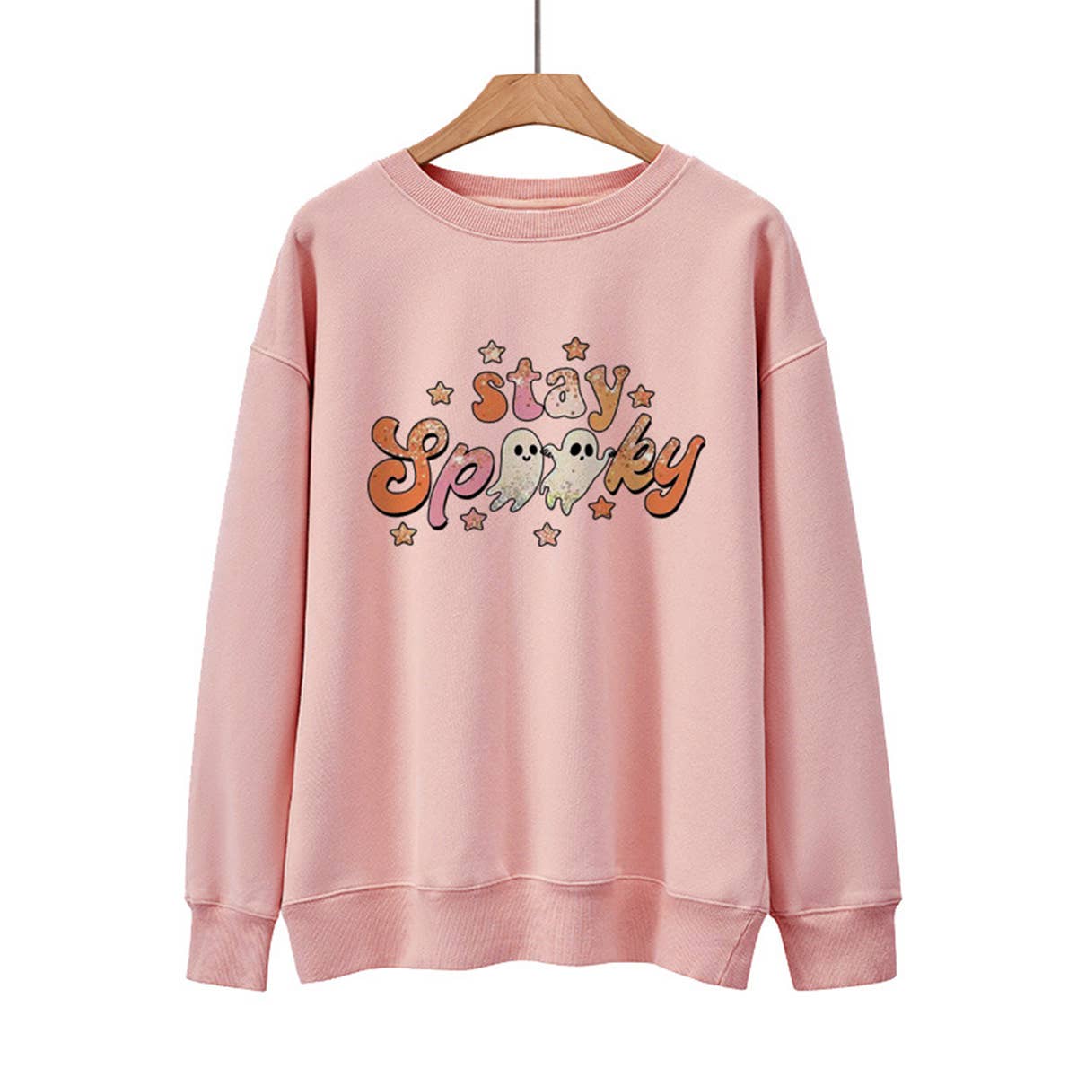 Ghost Stay Spooky Printed Thin Hoodie