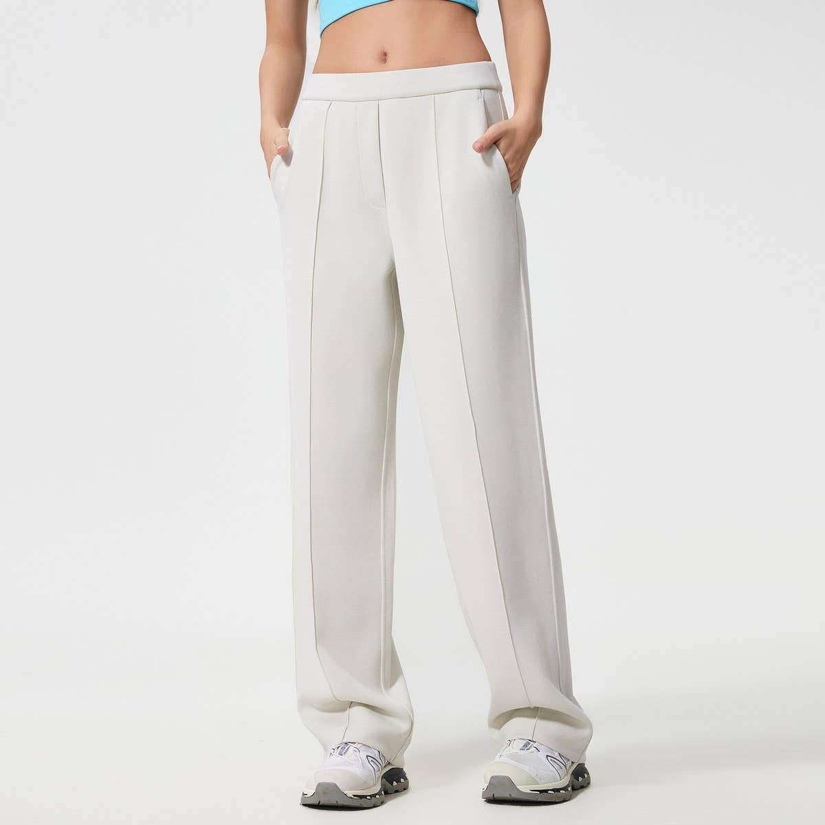 Women's Loose Fit Airy Wide-Leg Sport Pants