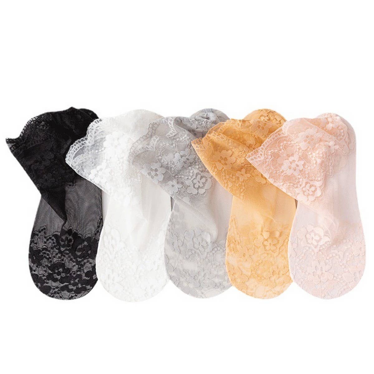 THIN SHORT SOCKS FOR SUMMER MESH LACE SOCKS