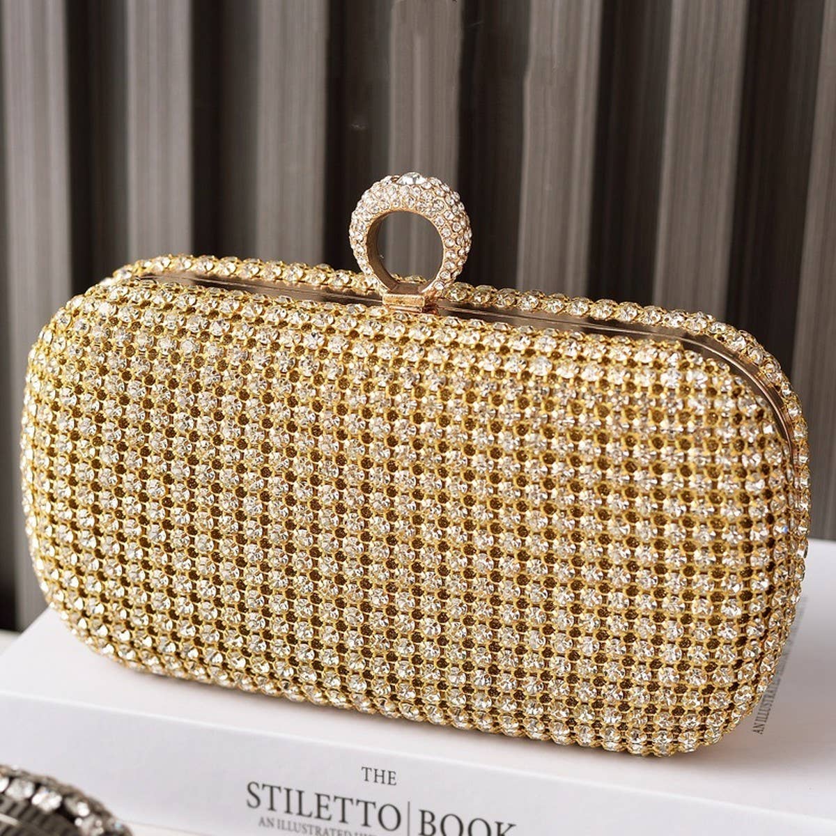 NEW ELEGANT SPARKLING RHINESTONE EVENING BAG_CWAB3611