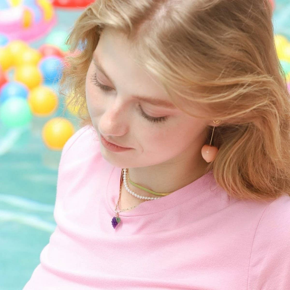 Fresh Fruit Veggie 18K Gold Plated Earrings