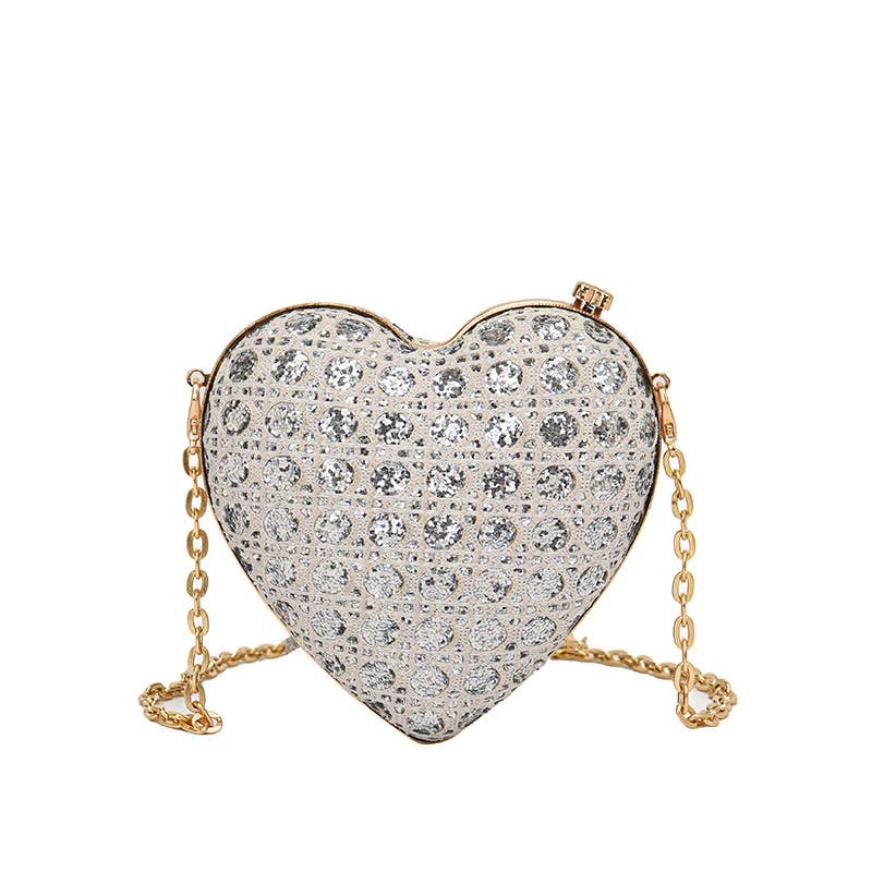 Fashionable rhinestone chic single-shoulder bag