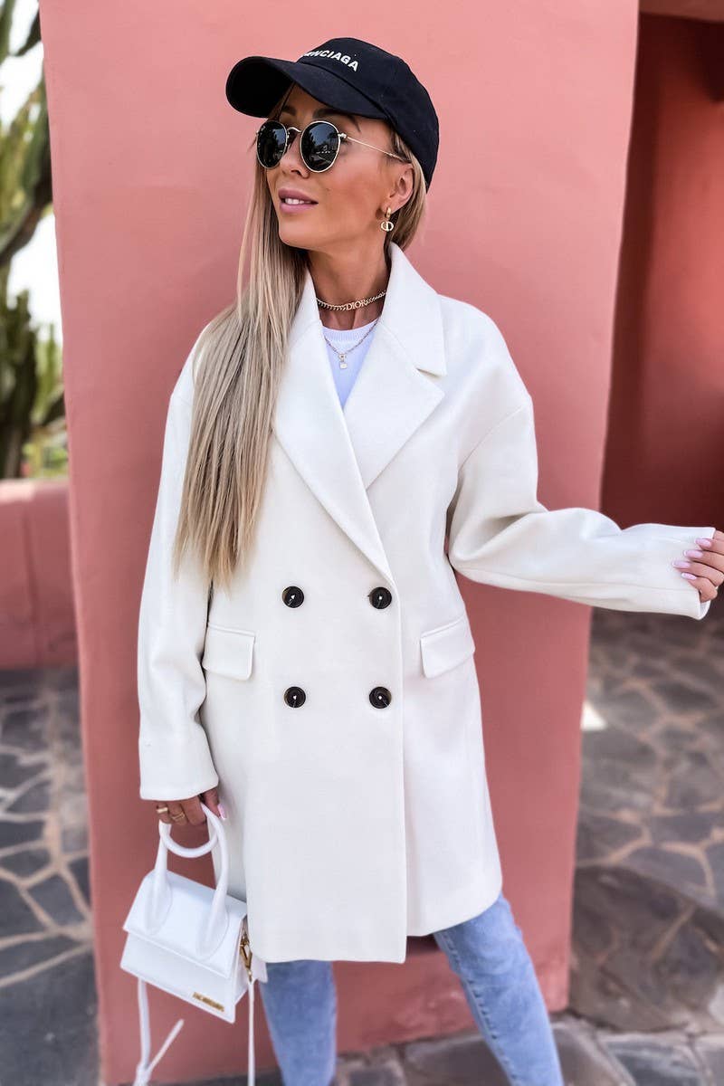 CWOCO00211_SOLID COLOR CASUAL SUIT COLLAR MID-LENGTH COAT