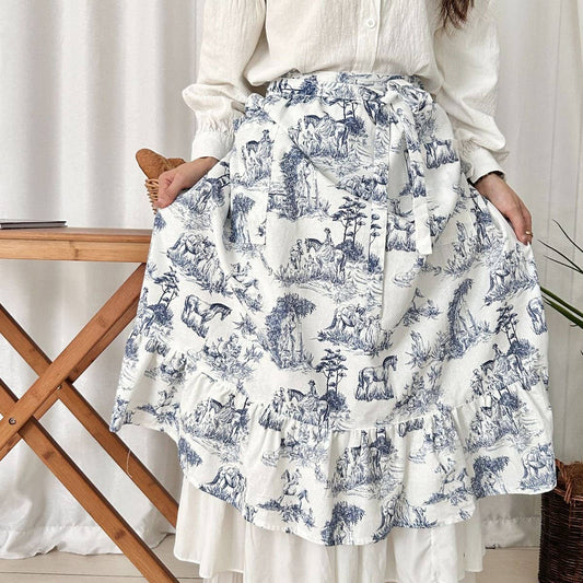 RETRO HALF-LENGTH LANDSCAPE APRON_CWMM5834