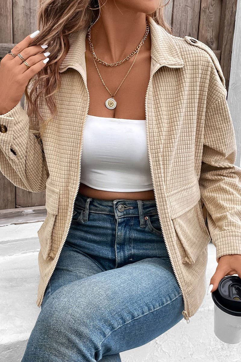 CWOCO0223_CASUAL TEXTURED SOLID COLOR JACKET