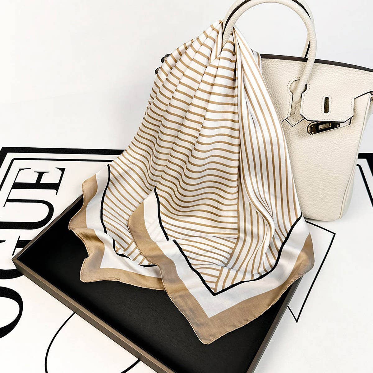 Satin Scarf - Simple Premium Lightweight Square