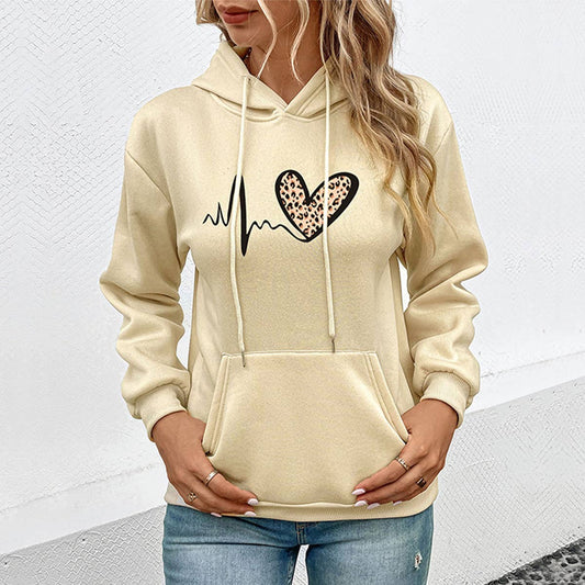 VALENTINE'S DAY PRINTED HOODIE JUMPER