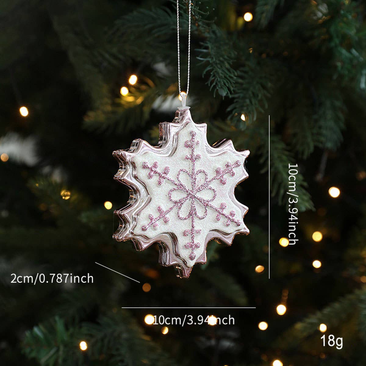 CWMM10401_PINK CARTOON CHRISTMAS TREE HANGING ORNAMENTS