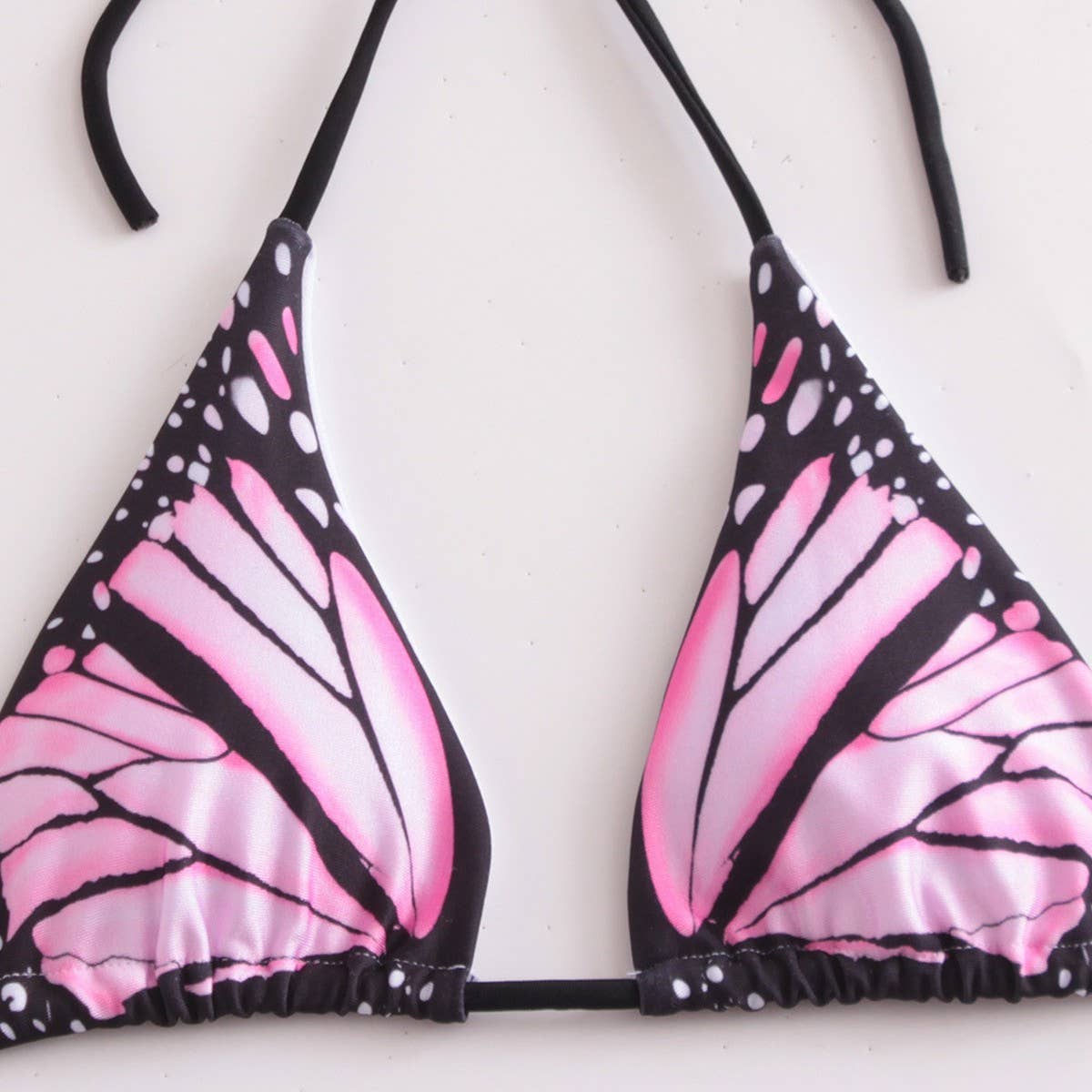 2-PIECE BIKINI SWIMSUIT WITH BUTTERFLY DESIGN PRINT_CWMW0178