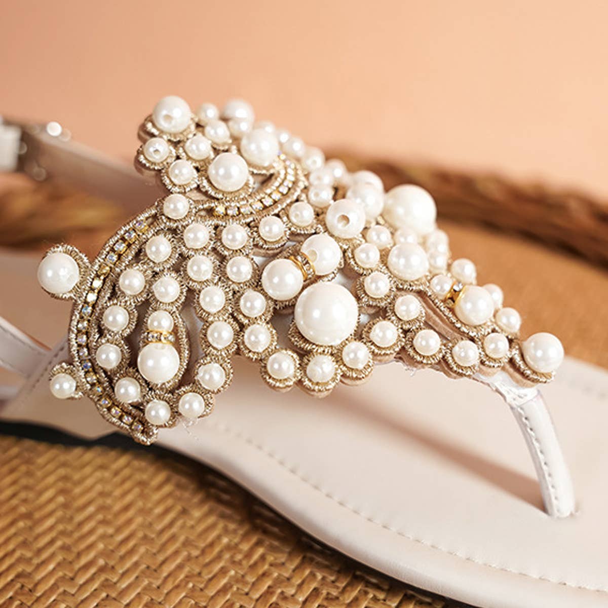 2024 PEARL SQUARE TOE FLIP-TOE OPEN TOE SANDALS_CWSHS0703