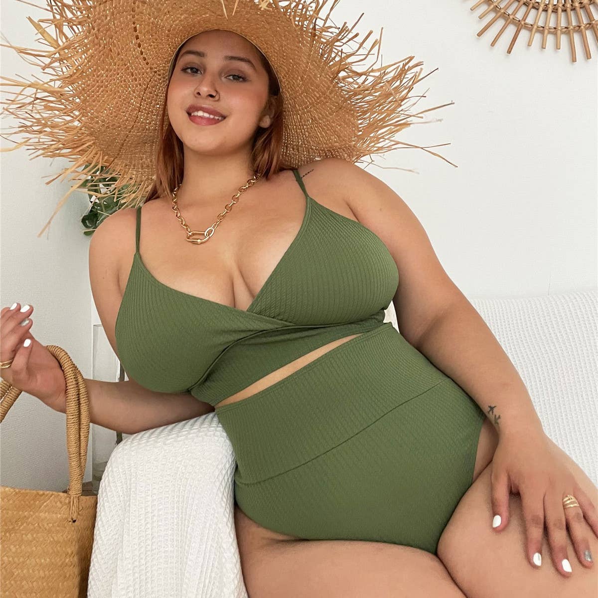 High Waist Sexy Swimwear Plus Size for Women
